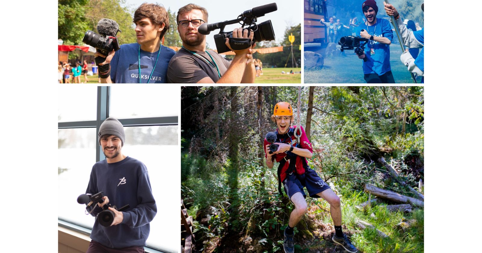 Steven's start as videographer for Camp Qwanoes lead to his employment at Briercrest. 