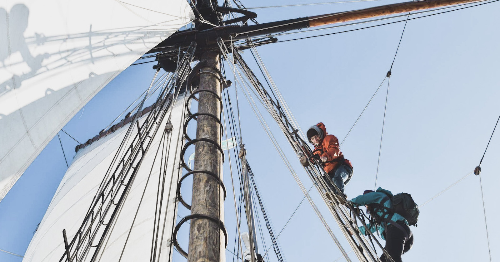 Kaleo students learning to sail a tall ship with S.A.L.T.S., one of the many out-trips we take throughout the year! Photo: Brooke McCallum